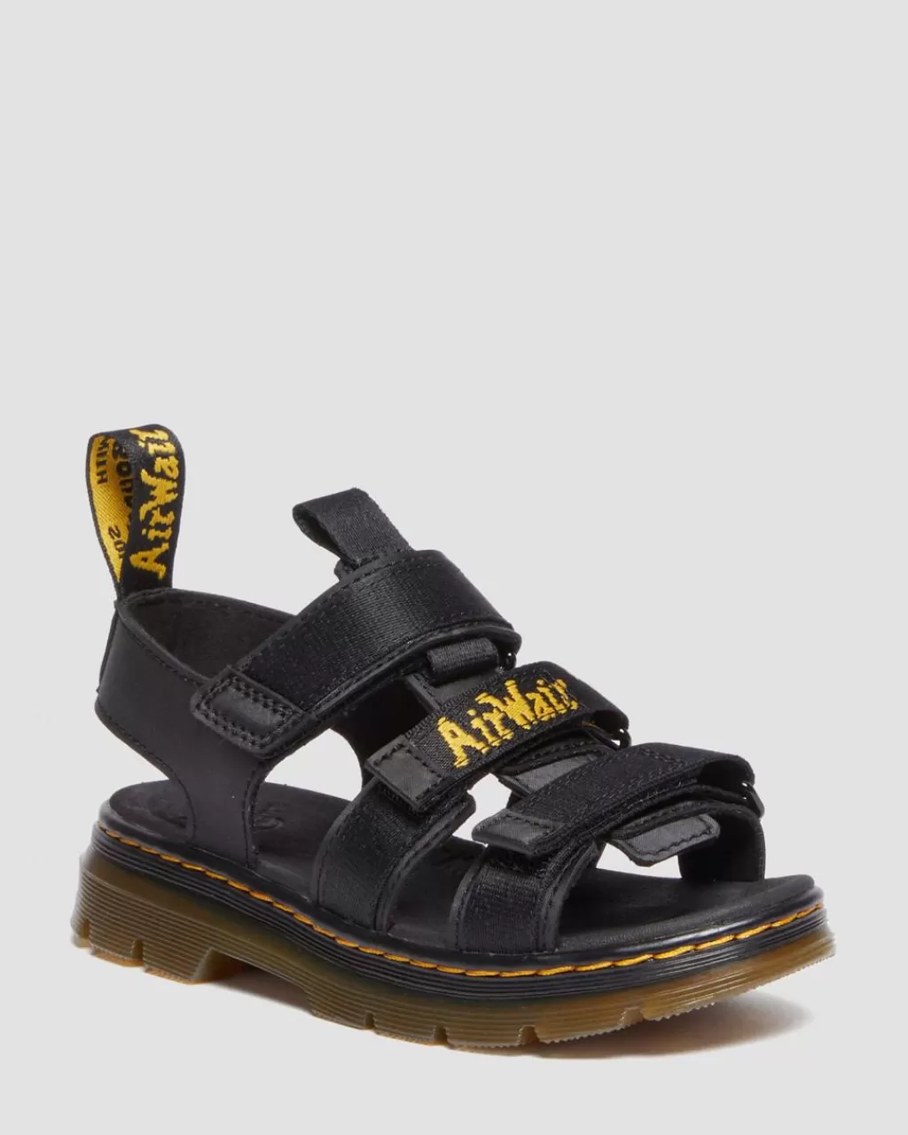 Sale Dr Martens Junior Callan-Sandaler I Extra Tough-Laeder Black Extra Tough 50/50+Rubbery30807001