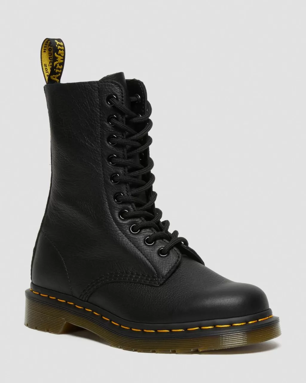 Flash Sale Dr Martens Lange 1490-Støvler I Virginia-Laeder Black Virginia22524001