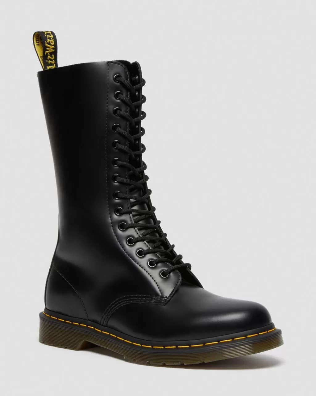 Clearance Dr Martens Lange 1914-Snørestøvler I Smooth Laeder Black Smooth11855001