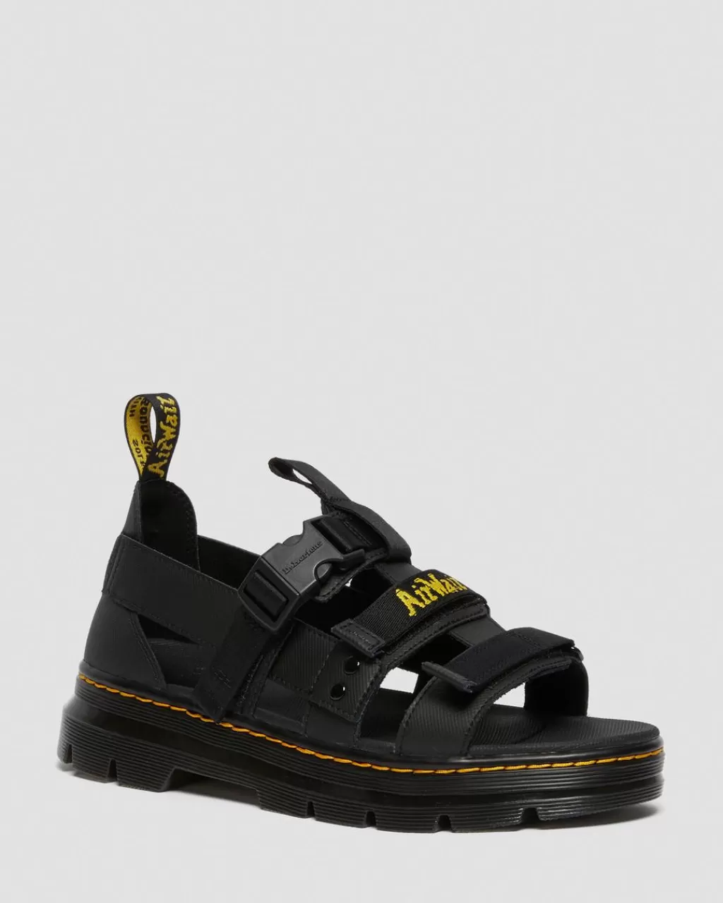 Cheap Dr Martens Pearson-Sandaler Med Rem Og Logo Black Element+Webbing26473001