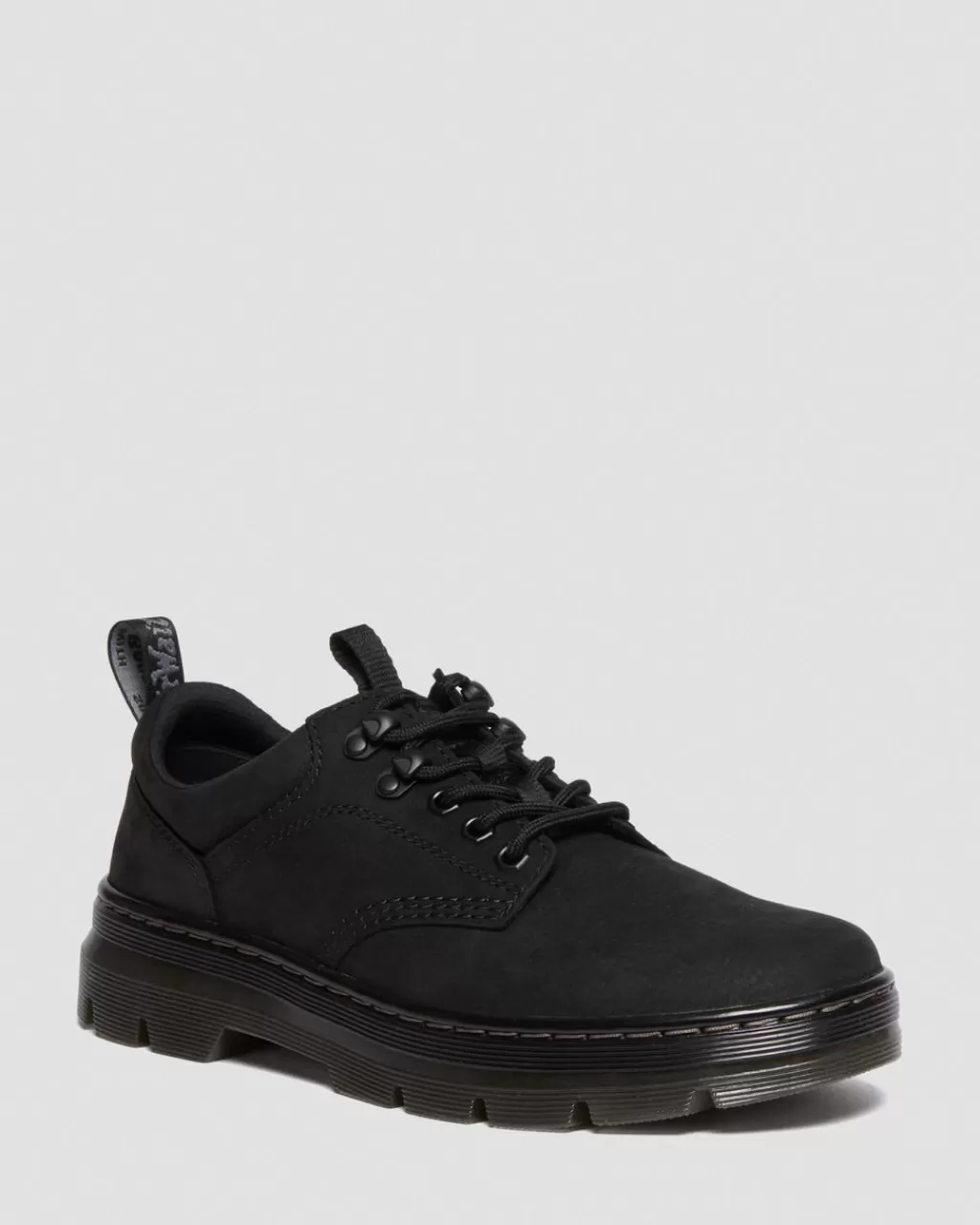 Store Dr Martens Reeder Milled Nubuck Utility-Sko Black Milled Nubuck Wp30844001