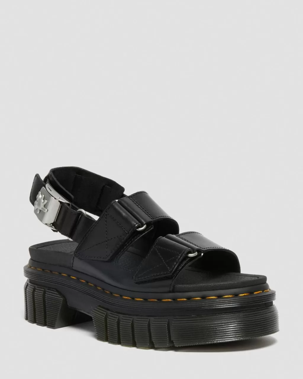 Online Dr Martens Ricki Heaven By Mj 2-Strap Platform Sandaler Black Brando27981001