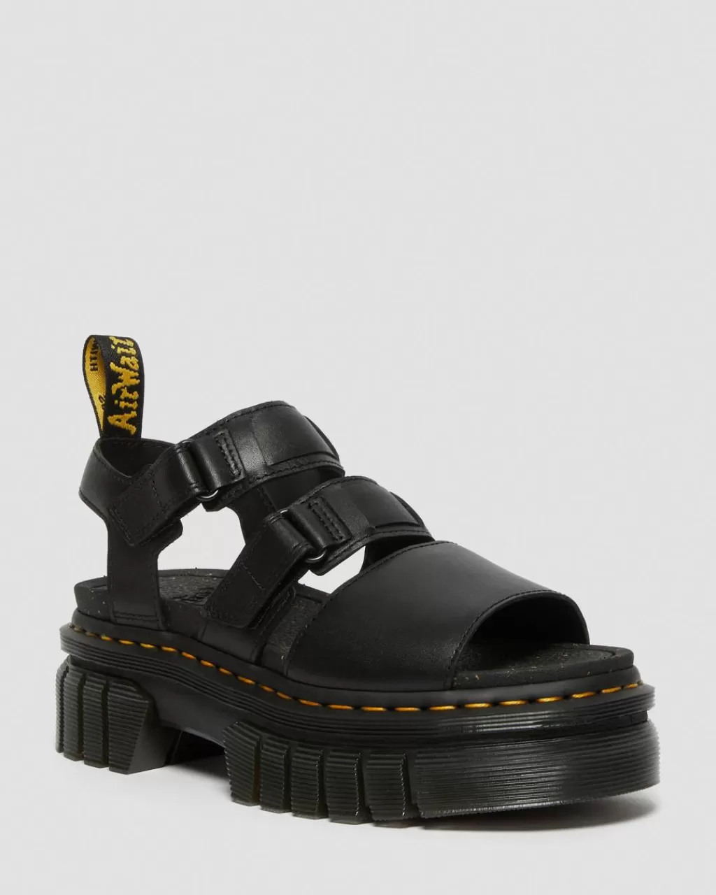 Flash Sale Dr Martens Ricki-Platformsandaler Med 3 Remme I Nappa Lux-Laeder Black Nappa Lux27405001