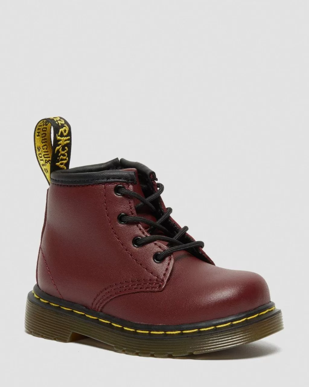 New Dr Martens Smaborn 1460-Ankelstøvler I Softy T-Laeder Cherry Red Softy T15933602