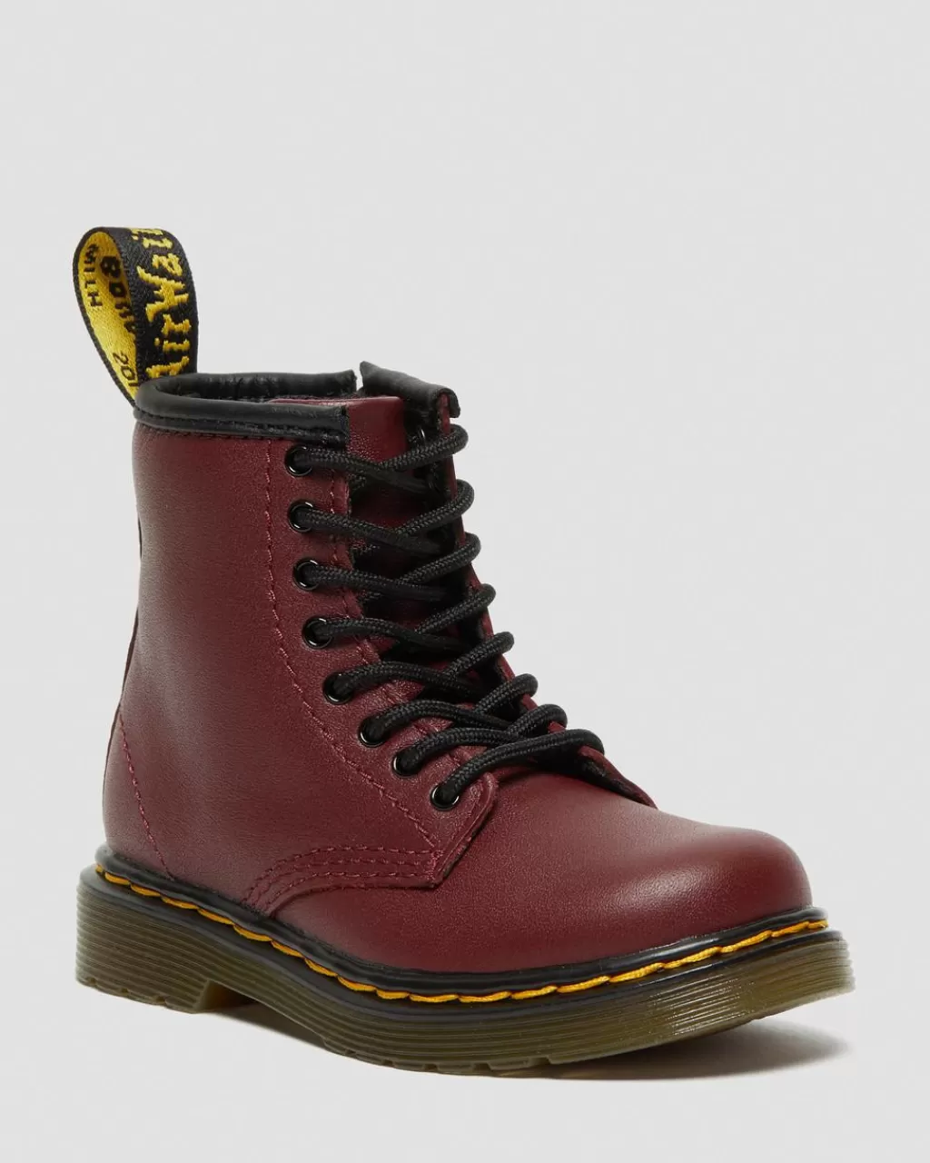 Online Dr Martens Smaborn 1460-Snørestøvler I Softy T-Laeder Cherry Red Softy T15373601