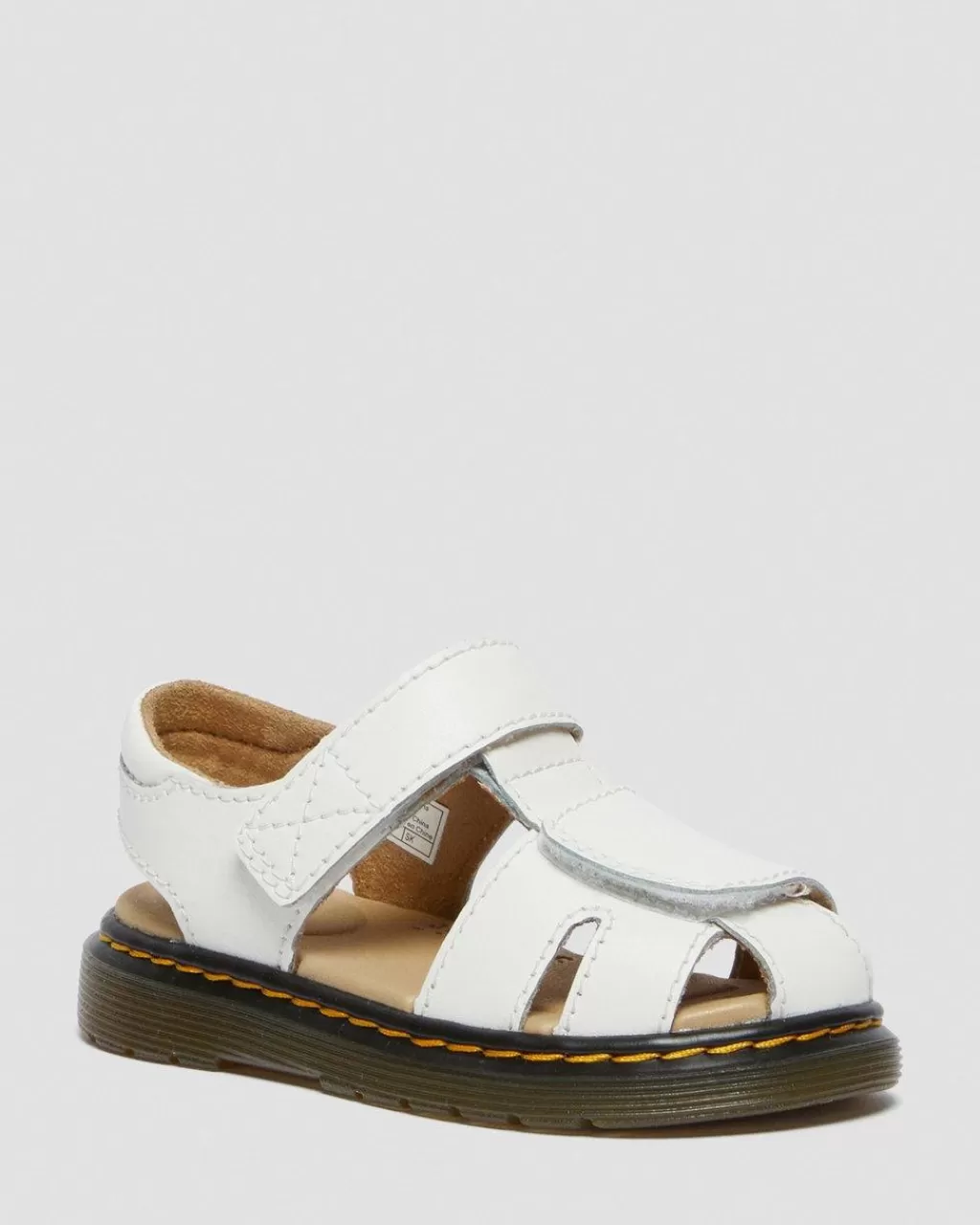 Flash Sale Dr Martens Smaborn Moby Ii-Laedersandaler Med Velcrorem White T Lamper26761100