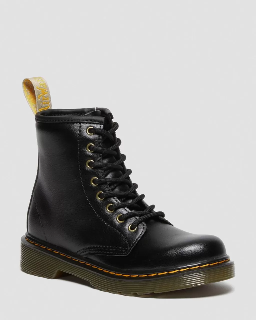 Cheap Dr Martens Smaborn Veganske 1460-Snørestøvler Black Newbury Tumble27863001