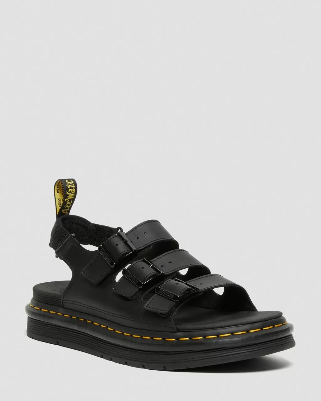 Cheap Dr Martens Solomon-Sandaler I Hydro-Laeder Med Rem Black Hydro25767001