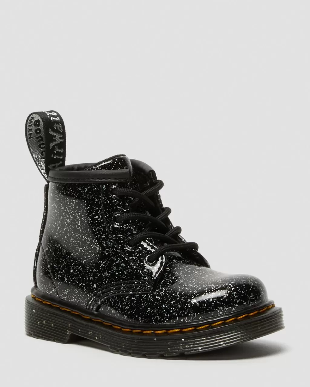 Online Dr Martens Spaedbarn 1460 Glitter Ankelstøvler Black Cosmic Glitter27054001