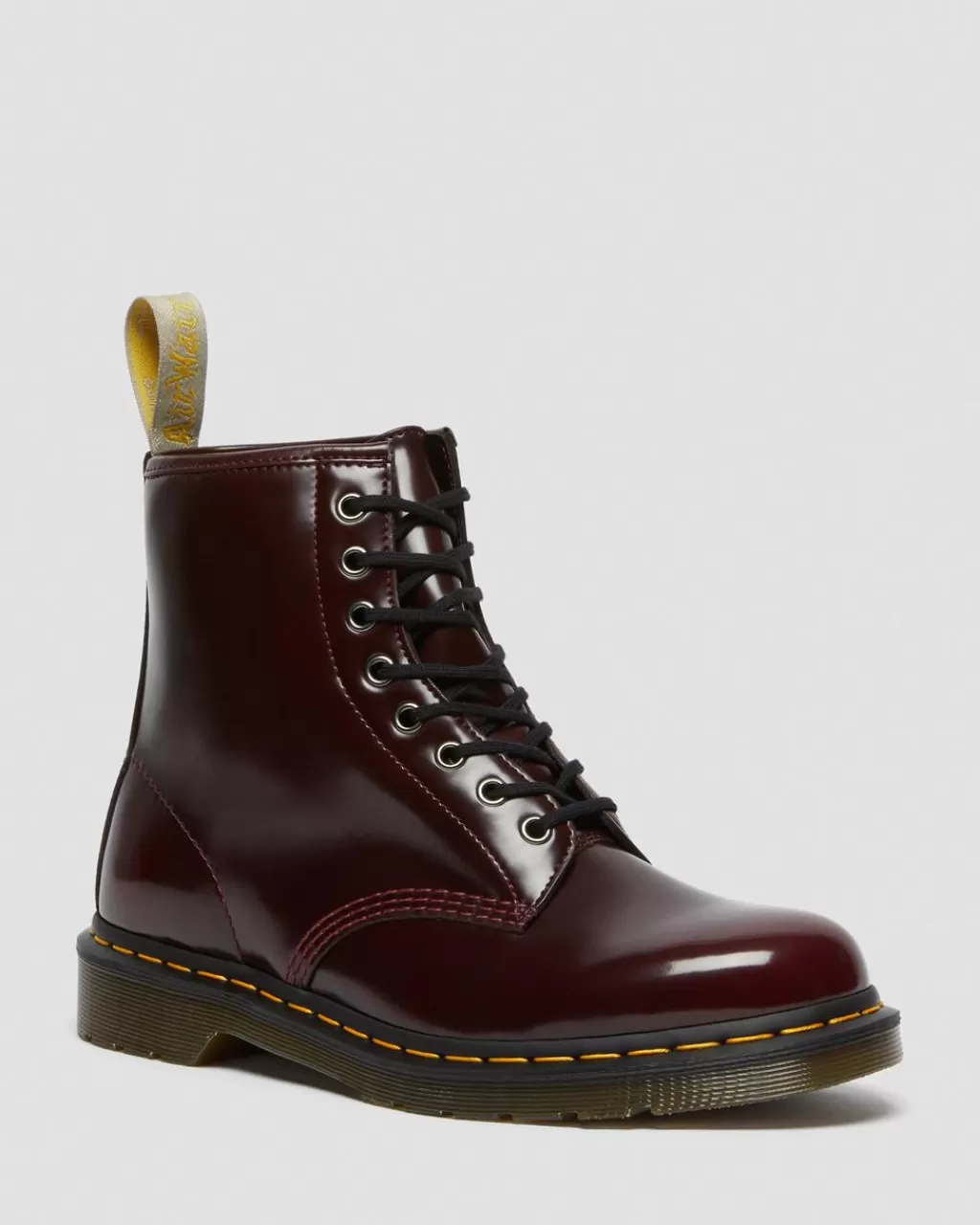 New Dr Martens Veganske 1460-Snørestøvler Cherry Red Oxford Rub Off23756600