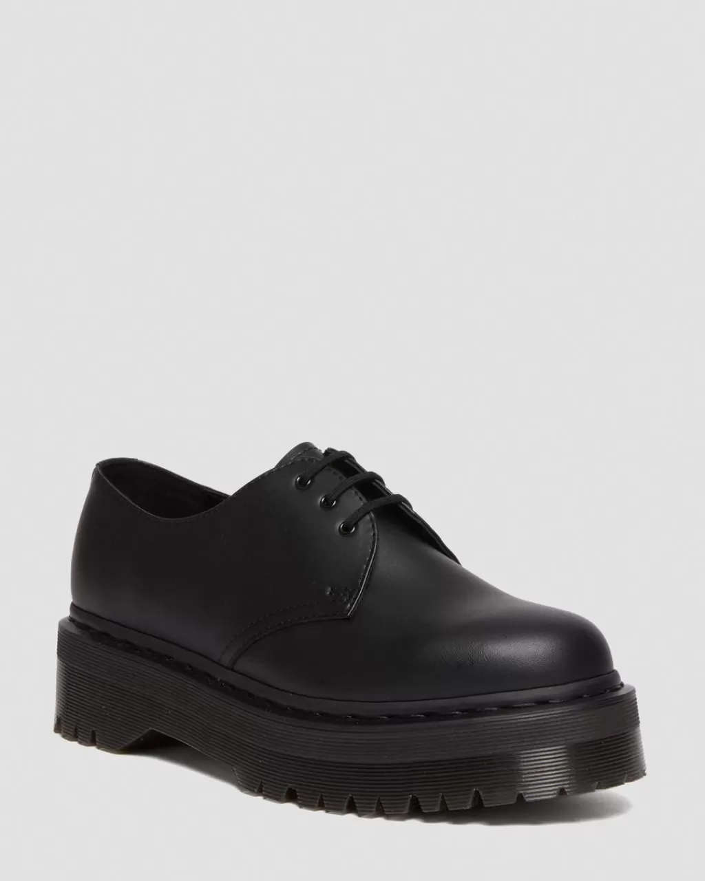 Sale Dr Martens Veganske 1461 Felix Quad Mono-Platformsko Black Felix Rub Off30651001