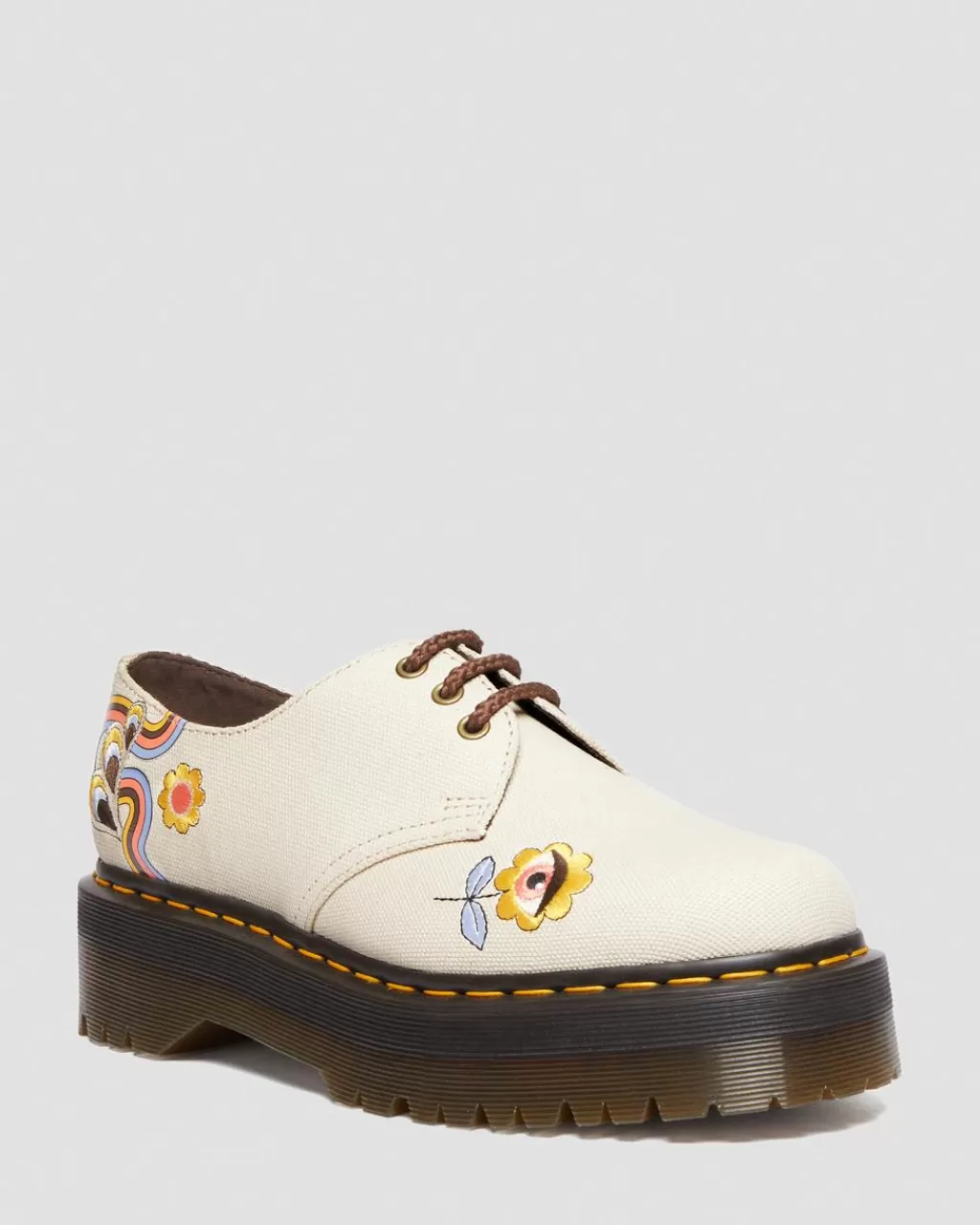 Outlet Dr Martens Veganske 1461 Retro Ray Canvas Platformsko Retro Ray Canvas30633905