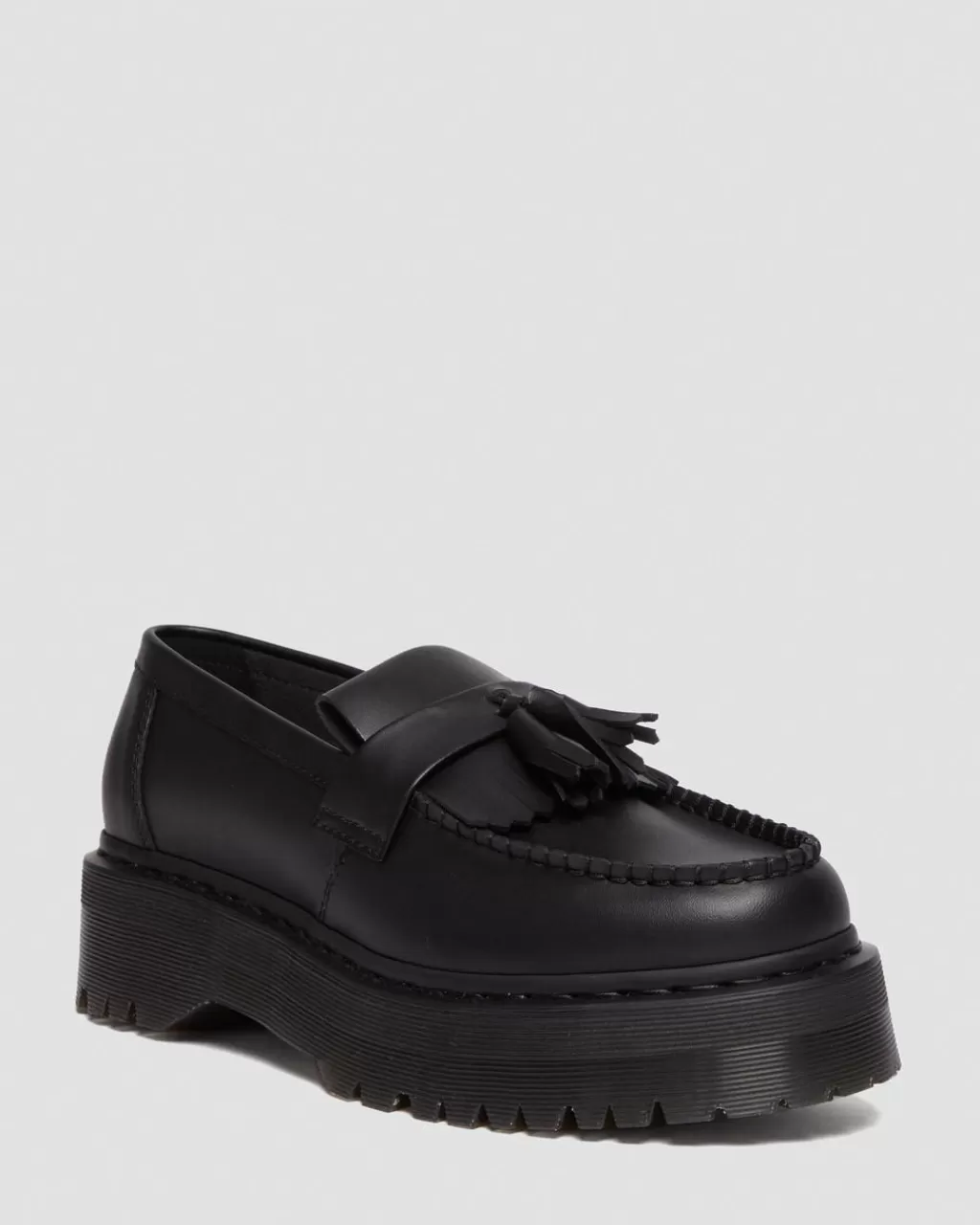 Best Dr Martens Veganske Adrian Quad Felix-Loafers Med Platform Og Kvast Black Felix Rub Off30648001