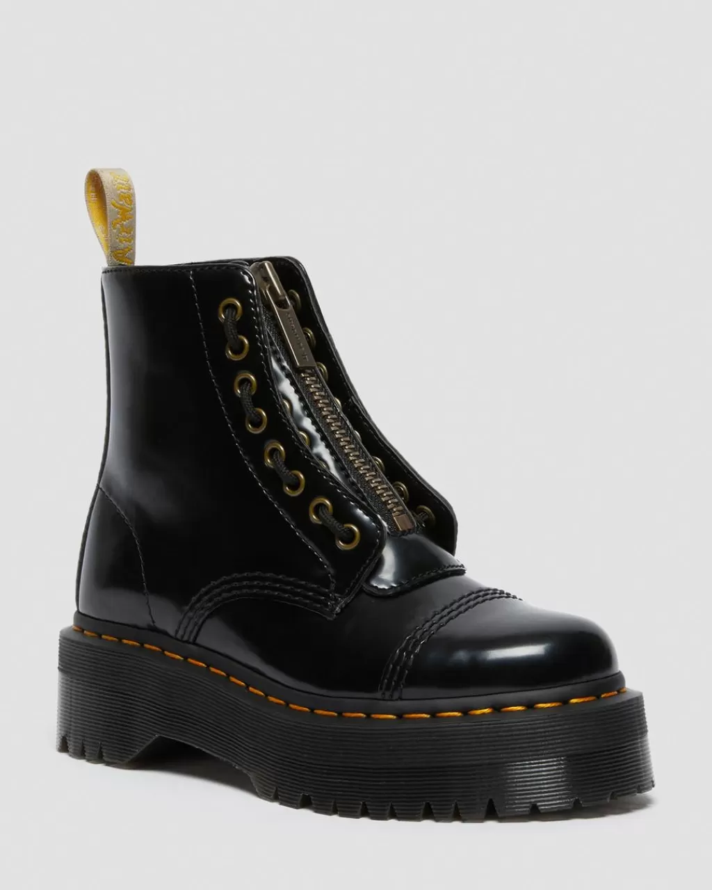 Hot Dr Martens Veganske Sinclair-PlatformStøvler Black Oxford26410001