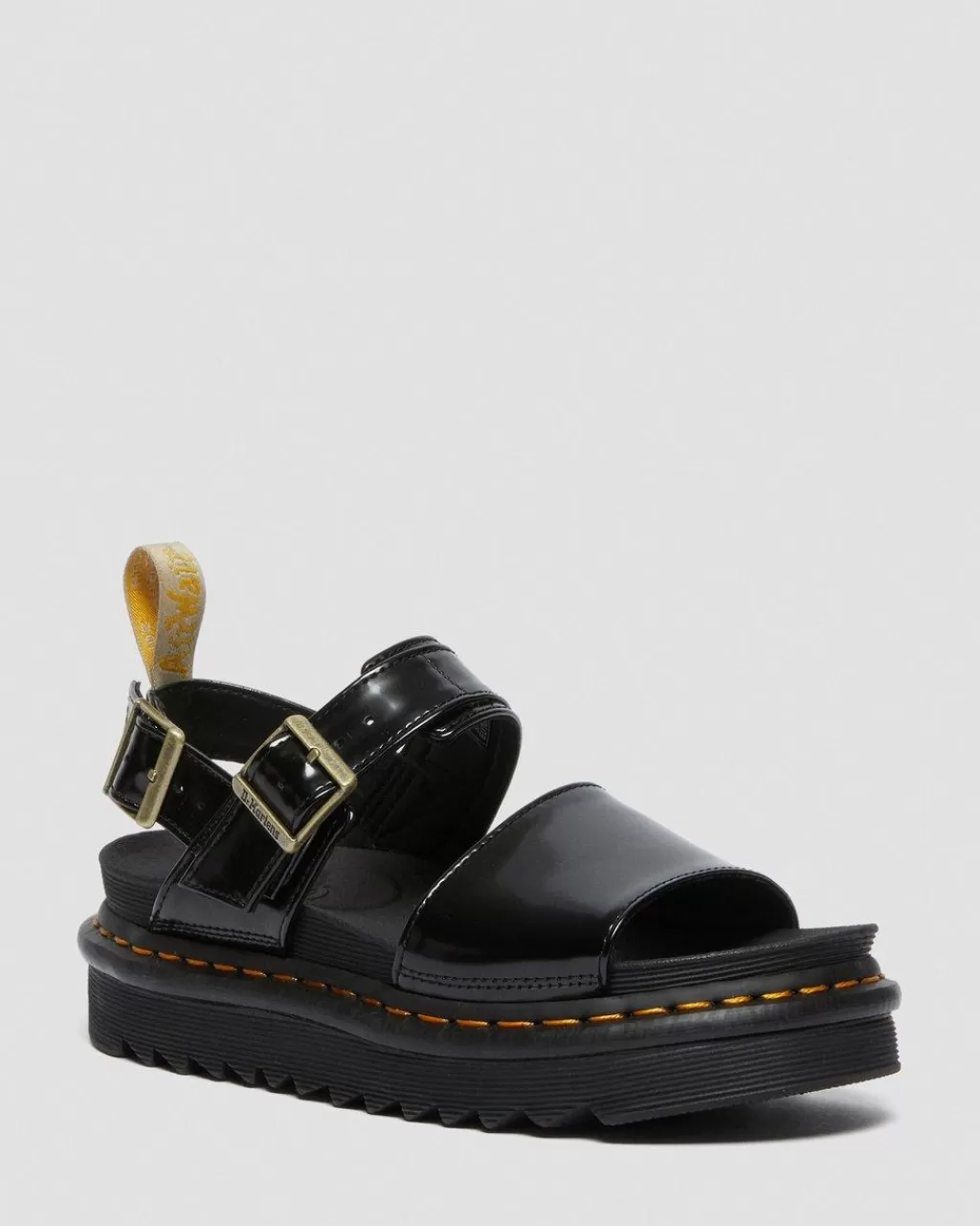 Outlet Dr Martens Veganske Voss-Sandaler Med Rem Black Oxford26803001